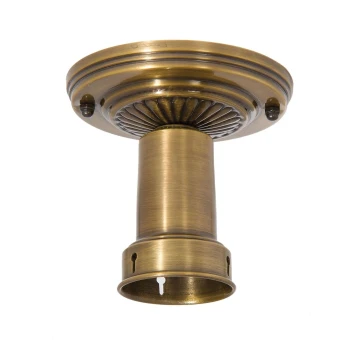 Antique Brass Finish Electrified Adjustable Bead Chain Fixture with Hardware Set (69510A)