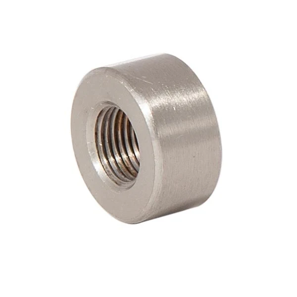 3/8 Inch Tall Satin Nickel Finish Modern Brass Cap, 1/8F (21239SN) - Image 2