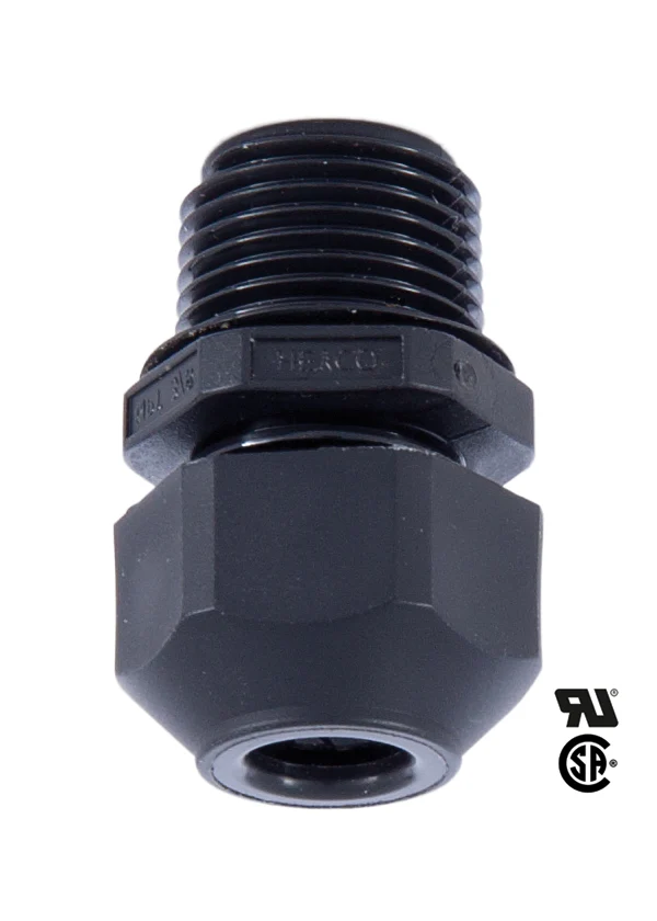 3/8M Black Large Cord Grip Bushing (26924)