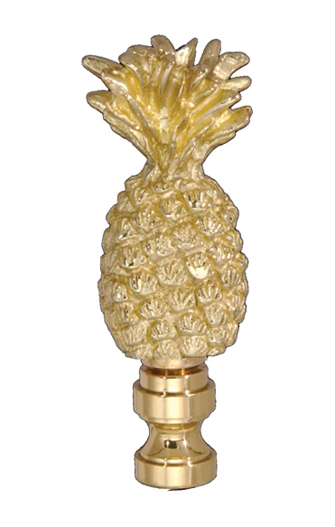 3" Tall Brass "Pineapple" Finial 1/4-27F Tap (11120)