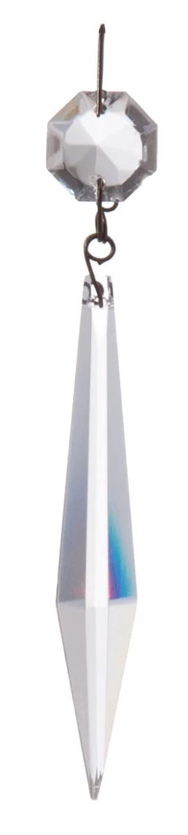 3" Clear Full Cut Crystal Prism, ~4-1/4" overall length (54115V)