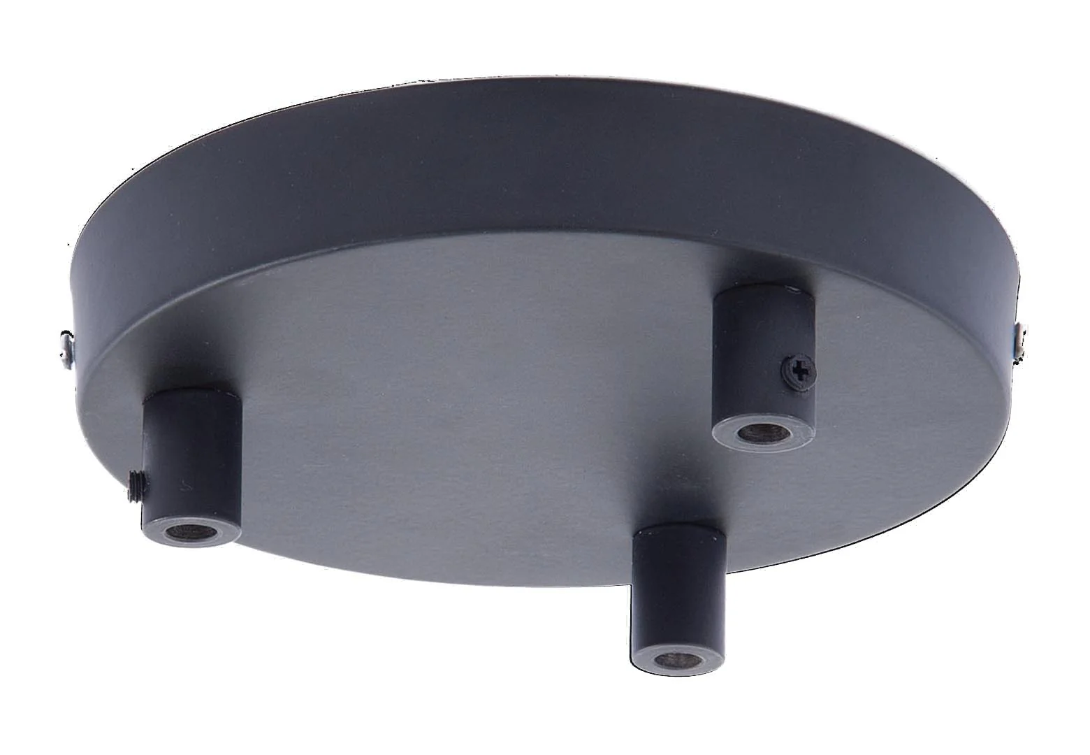 3-Port Lighting Fixture Canopy Kit w/Flat Black Finish, 6" dia. (11719BK)