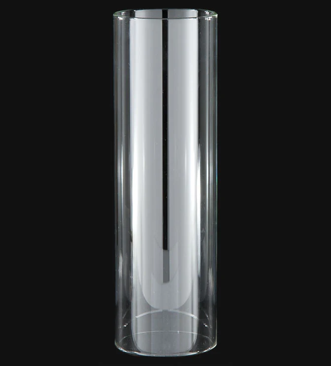3" Fitter, 10" Tall Clear Cylinder Chimney (57979)