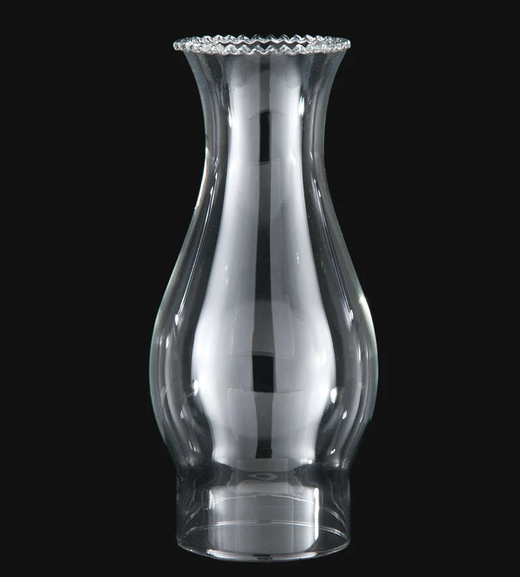 3" Fitter, 8-1/2" Tall Clear Crimped Top Chimney (57940C) - Image 2