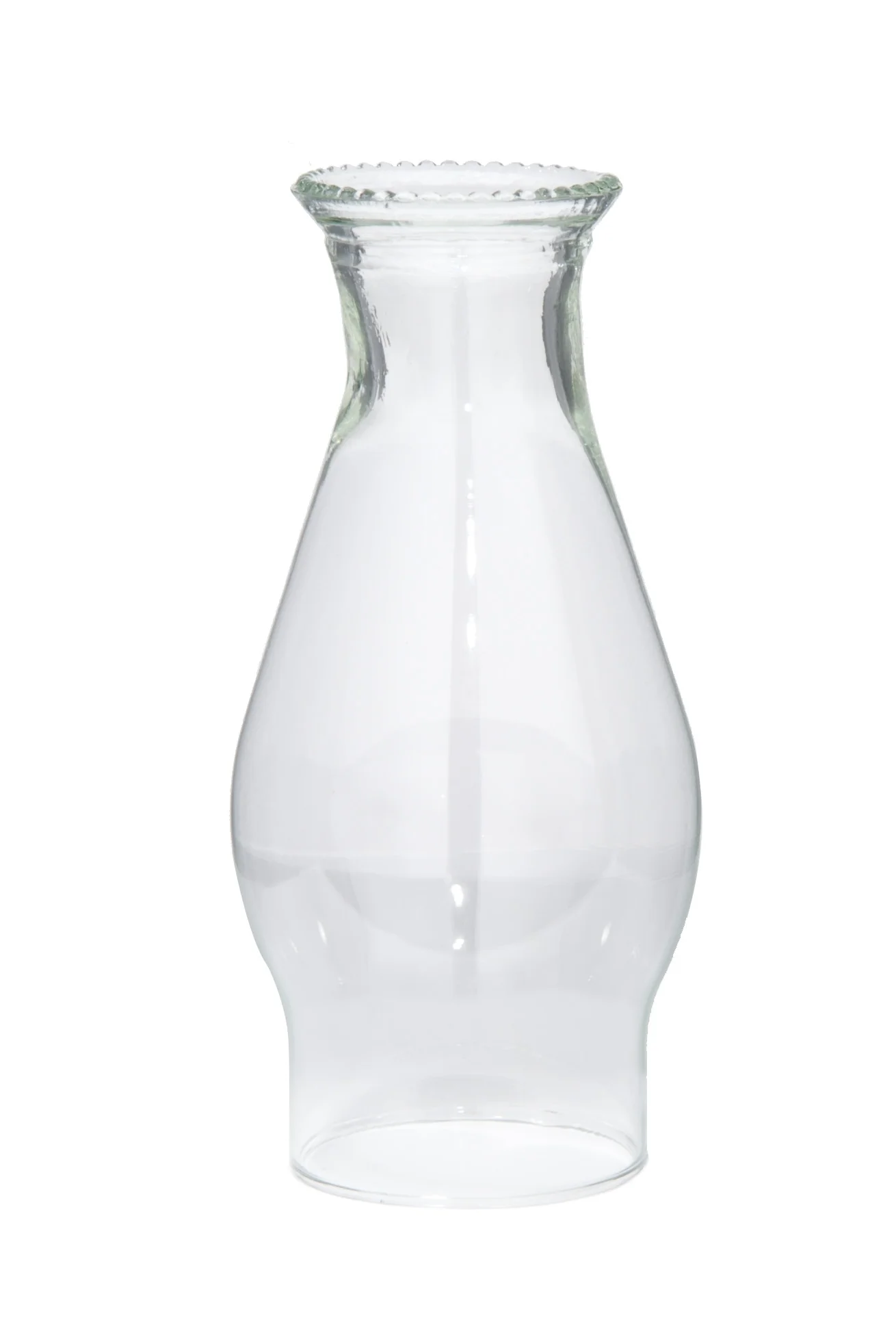 3" Fitter, 8-1/4" Tall Clear Beaded-Top Glass Lamp Chimney (57936C) - Image 3