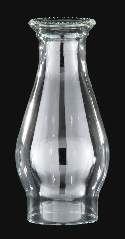 3" Fitter, 8-1/4" Tall Clear Beaded-Top Glass Lamp Chimney (57936C) - Image 4