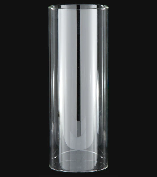 3" Fitter, 8" Tall Clear Cylinder Chimney (57978)