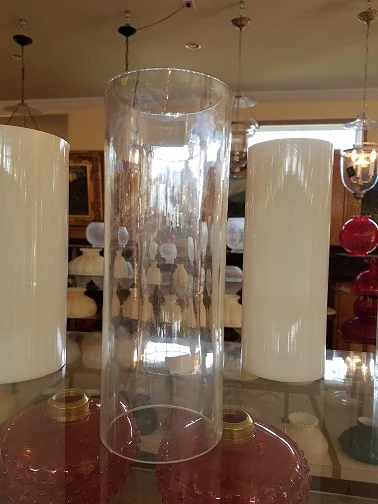 3" Fitter, 8" Tall Clear Cylinder Chimney (57978) - Image 2