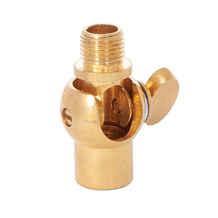 35mm Tall Lamp Swivel With Key, 1/8F x 1/8M, Unfinished (20527U)