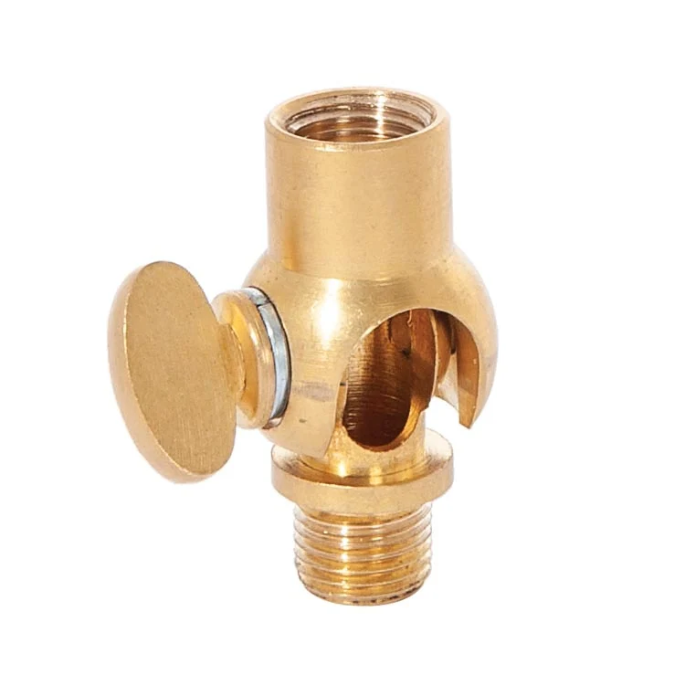35mm Tall Lamp Swivel With Key, 1/8F x 1/8M, Unfinished (20527U) - Image 2