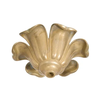 4-3/4 Inch Diameter Flower Shaped Die Cast Brass Canopy, 1/8 IP Slip (11440U)