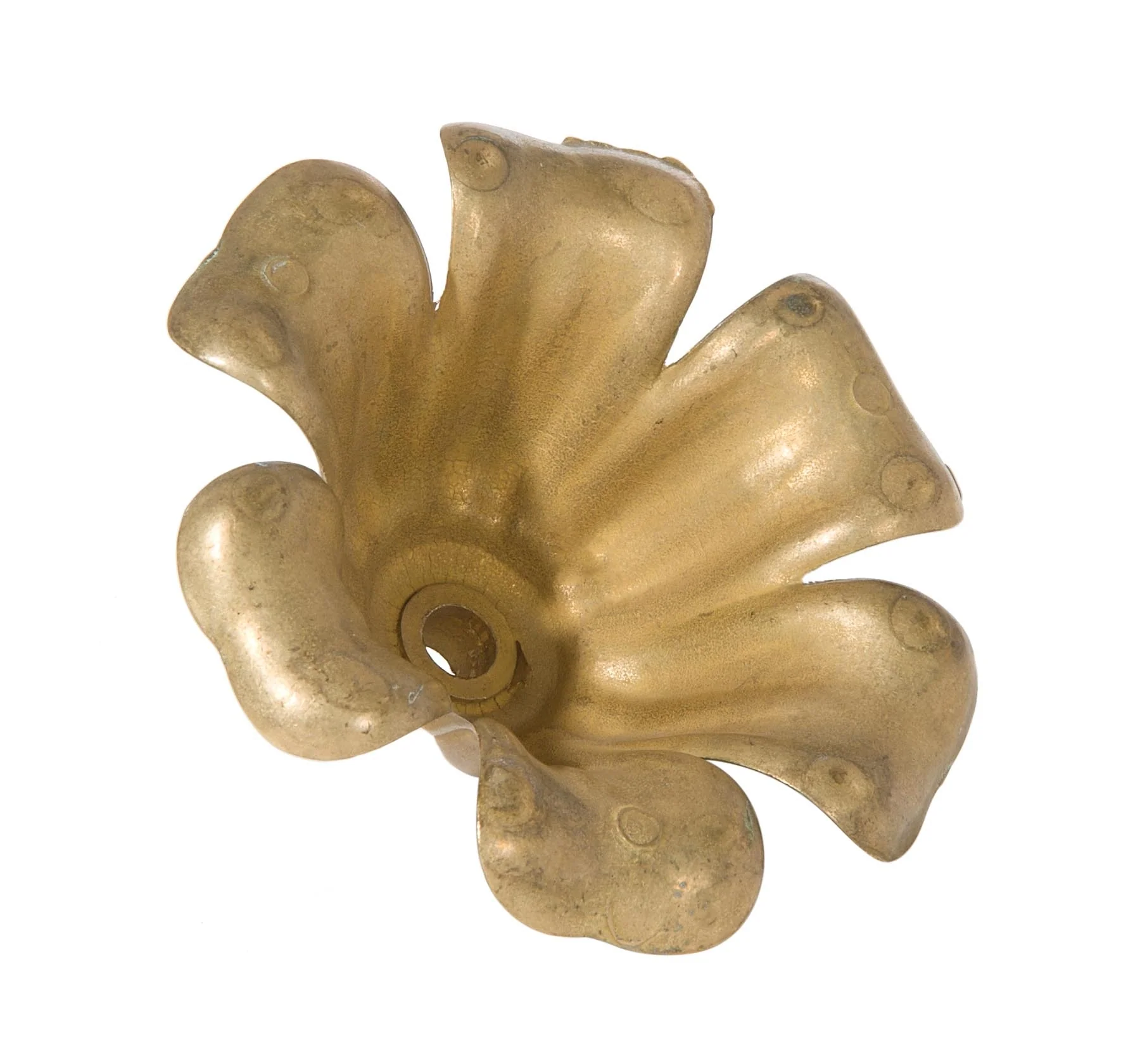4-3/4 Inch Diameter Flower Shaped Die Cast Brass Canopy, 1/8 IP Slip (11440U) - Image 2