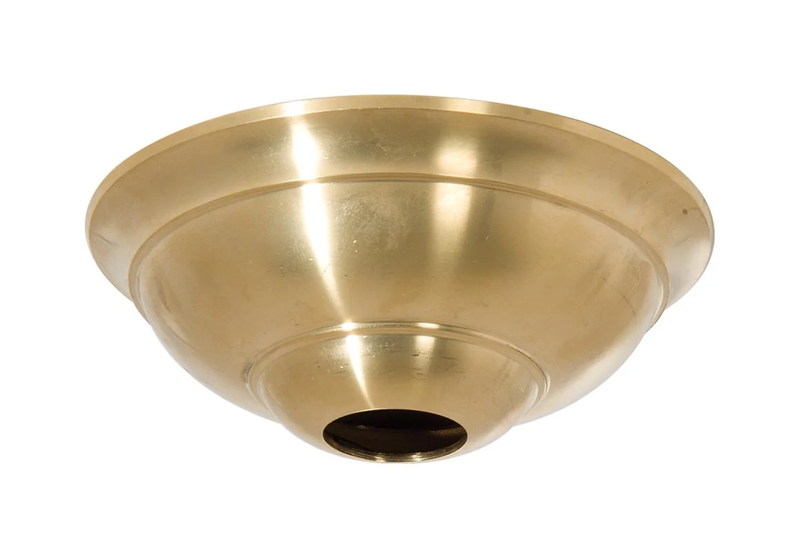 4-3/4 Inch Diameter Unfinished Brass Die Cast Canopy (11730UH)
