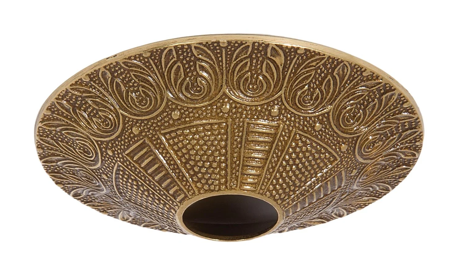 4-3/8 Inch Diameter Antique Brass Decorative Brass Canopy (11773A)