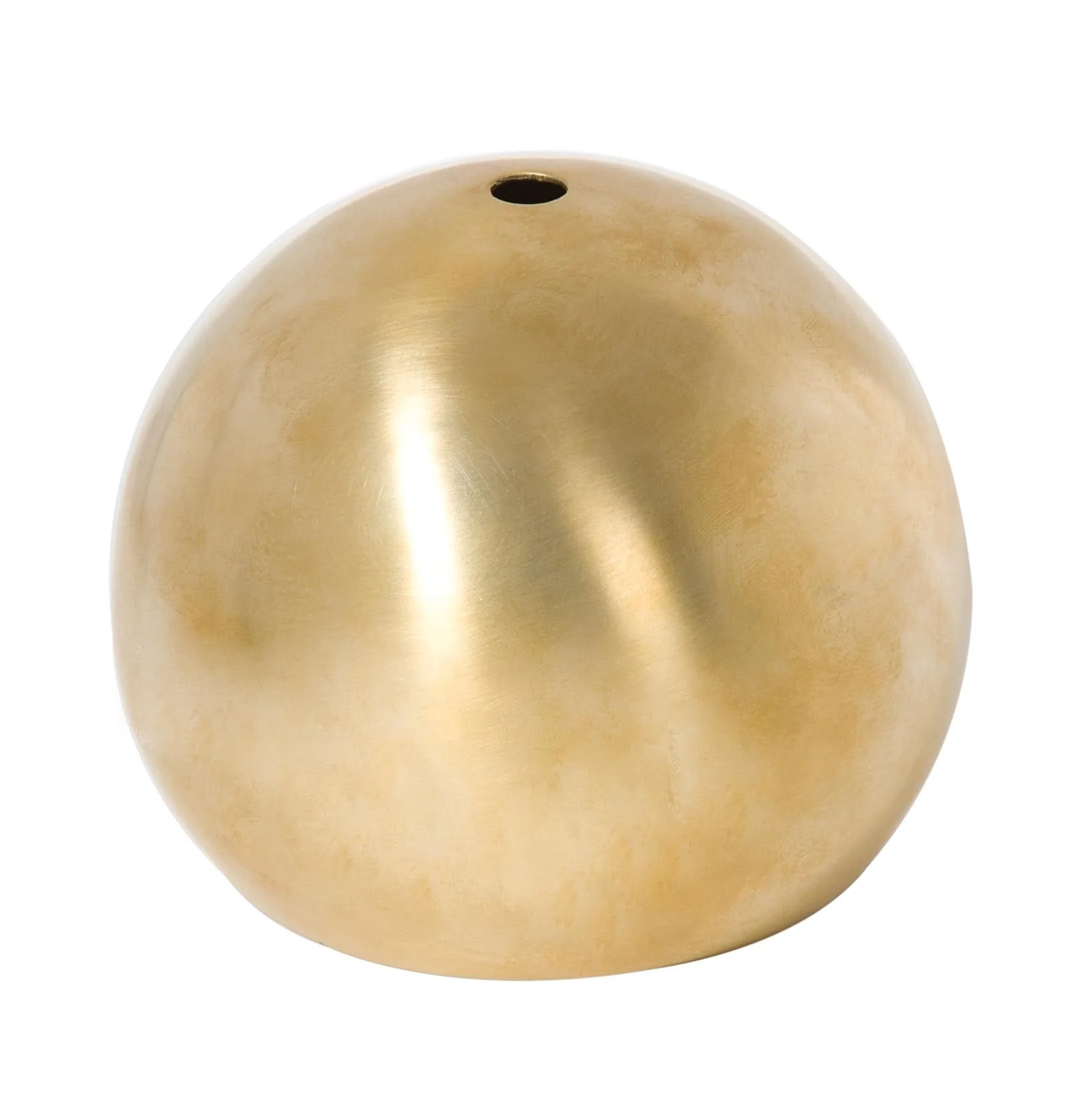 4.723" Dia. Eyeball-Shaped Metal Lamp Shade, Unfinished Satin Brass (08355U)