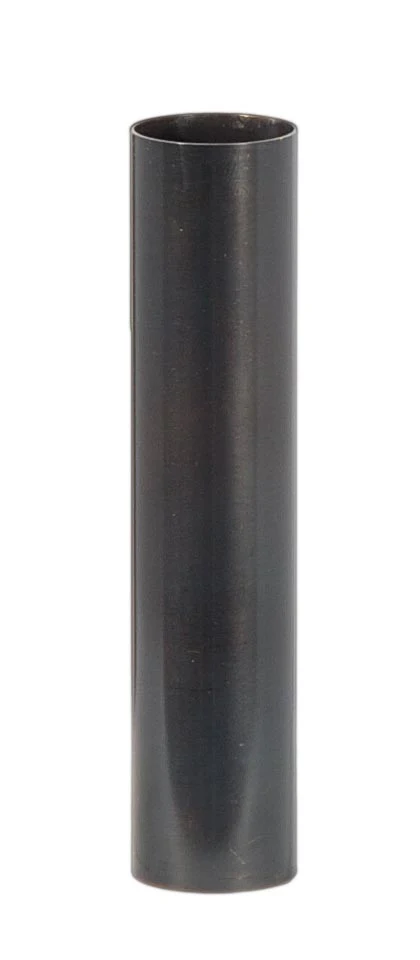 4" Brass Tube Candle Cover - CANDELABRA Size. Antique Bronze Finish (19909B)