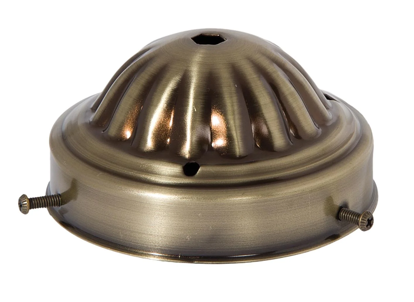 4" Fitter Steel Shade Holder, 1/8 IP, Antique Brass (10919A) - Image 2