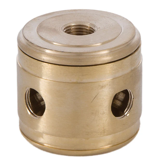 Turned Brass 2-P.C. Cluster Body, 4-Light, Unfinished (10437)