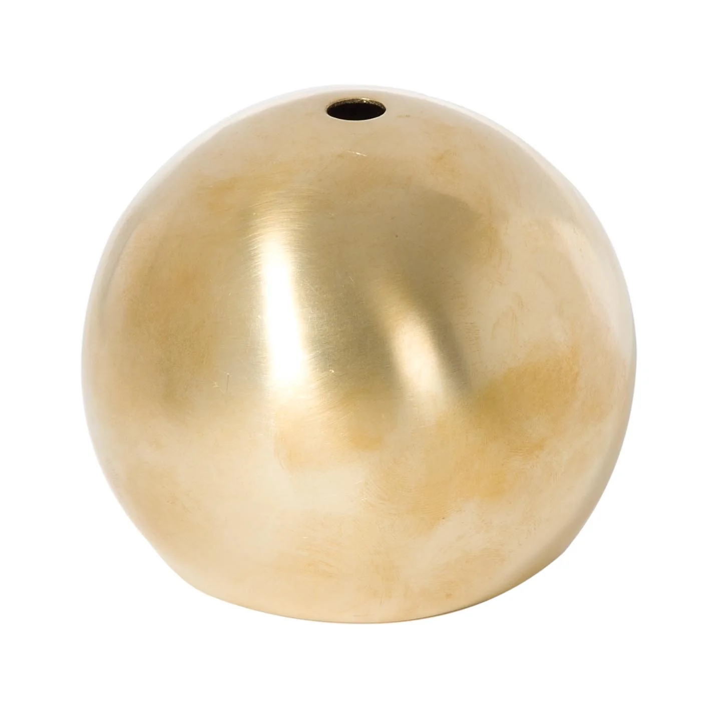 4 Inch Diameter Unfinished Satin Brass Eyeball-Shaped Metal Lamp Shade (08363U) - Image 2