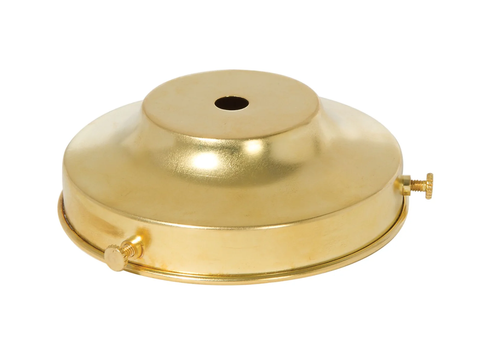4 Inch Fitter Spun Unfinished Brass Lamp Shade Holder, 1/8IP (10712U)