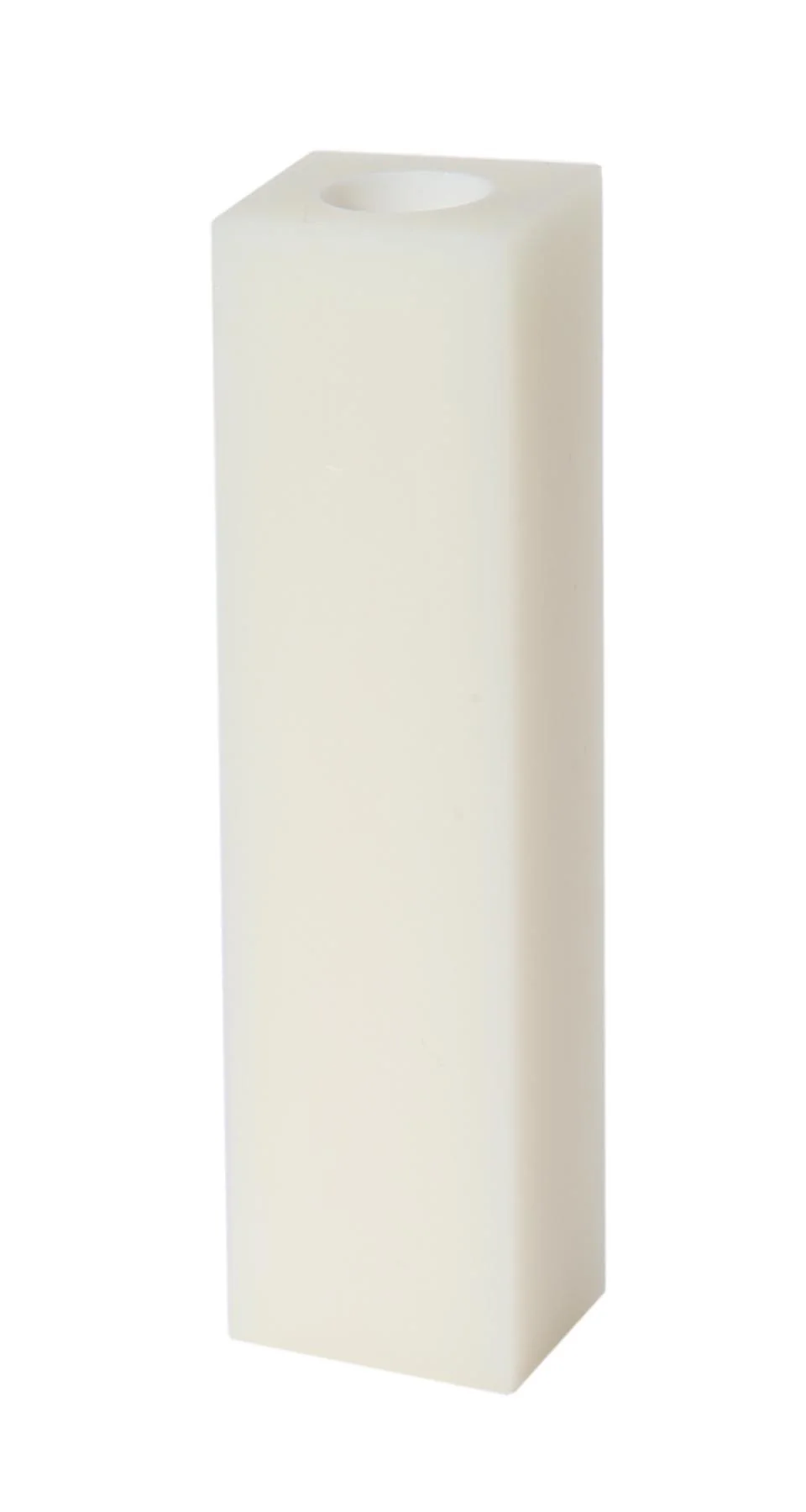 1-1/2 Inch Square White Polybeeswax Candelabra Size Candle Covers, Choice of Height (19907i) - Image 2