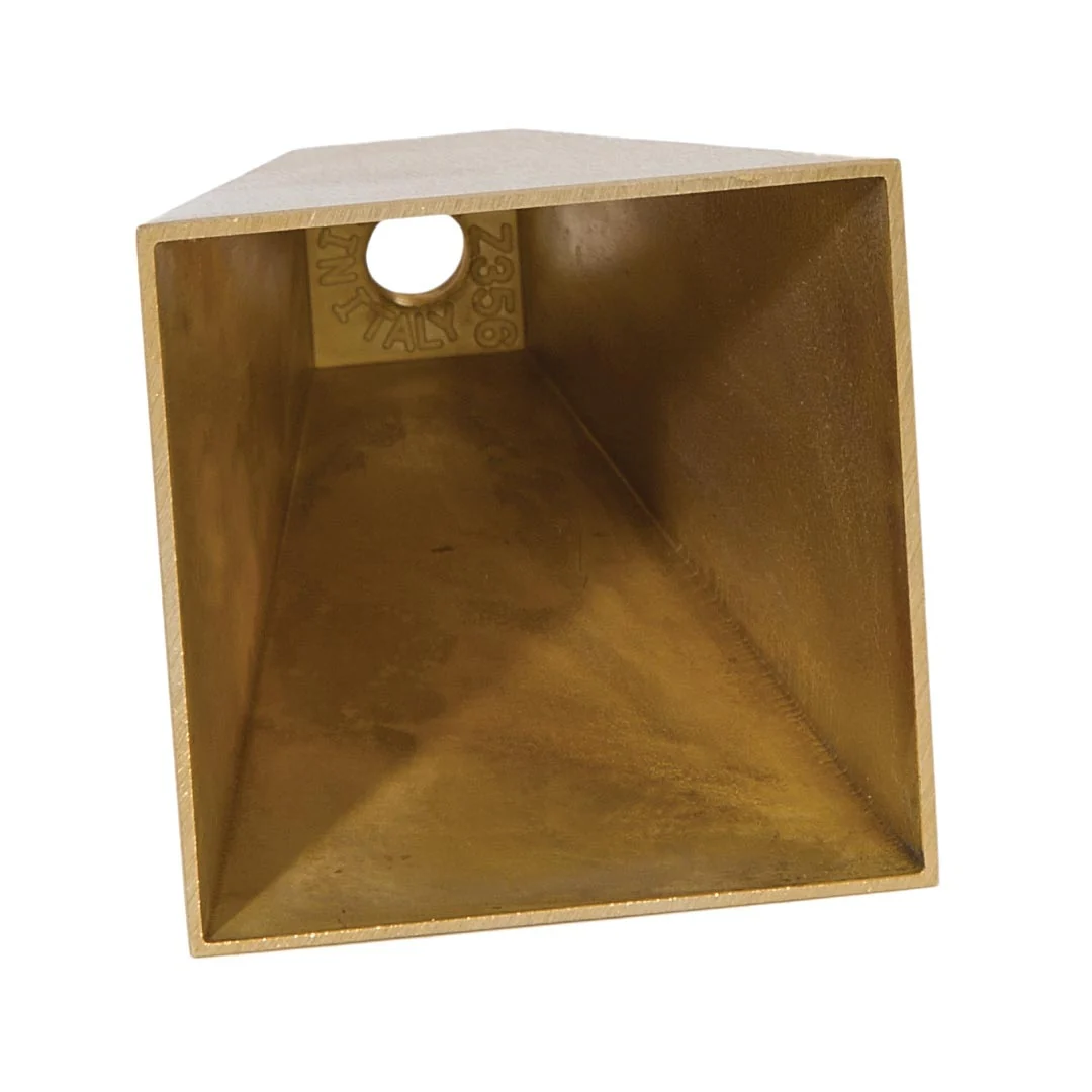 4" Tall, 7/8" x 7/8" Top Modern Cast Brass Socket Cup (10851U) - Image 2