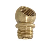 45 Degree, Brass Angle Nozzle, 25/32" height, 1/8 F X 1/8 M (20938)