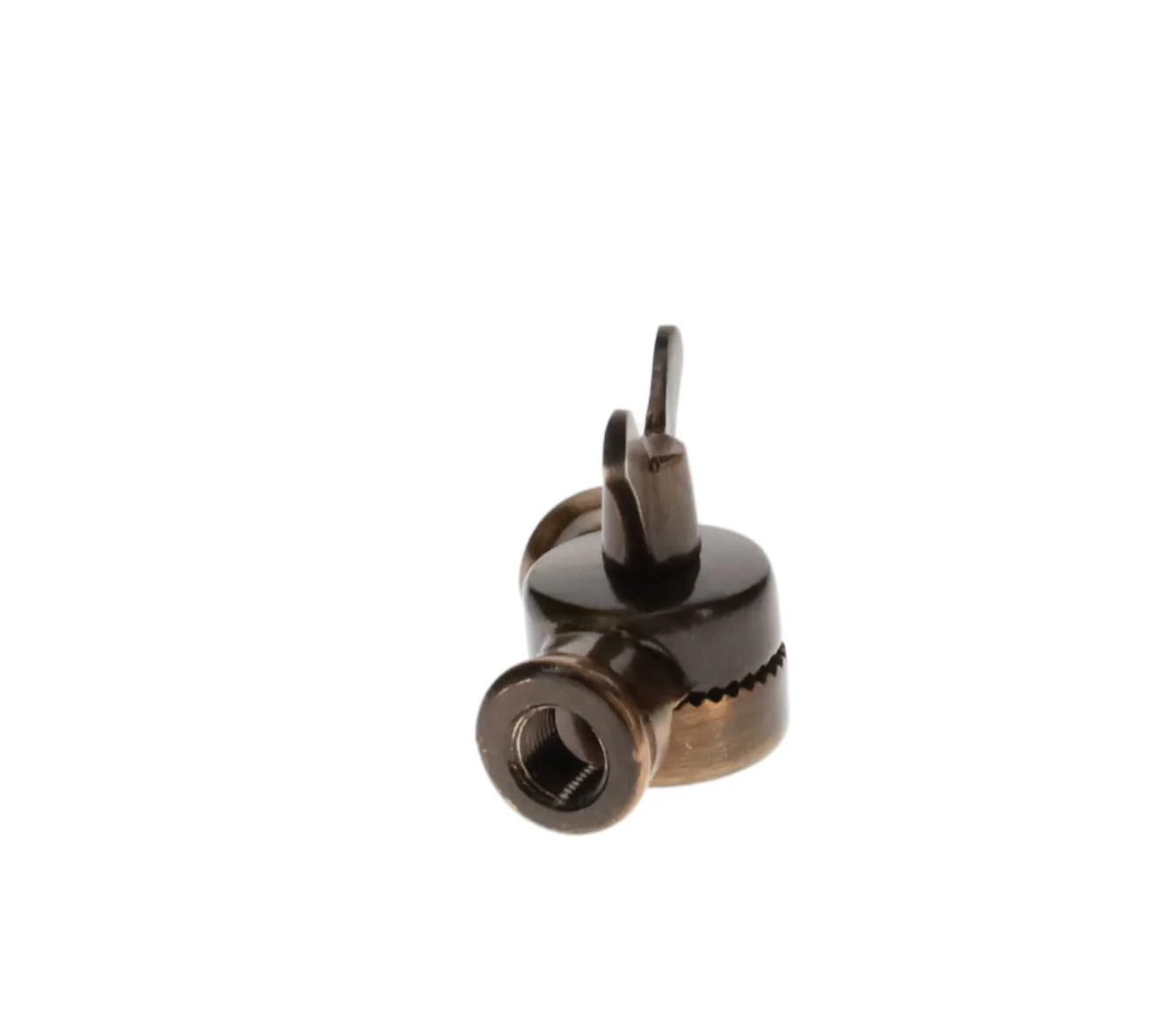 45mm Tall Lamp Swivel with Teeth & Butterfly Pin, Female 1/8 IPS, Antique Bronze (20530B) - Image 3