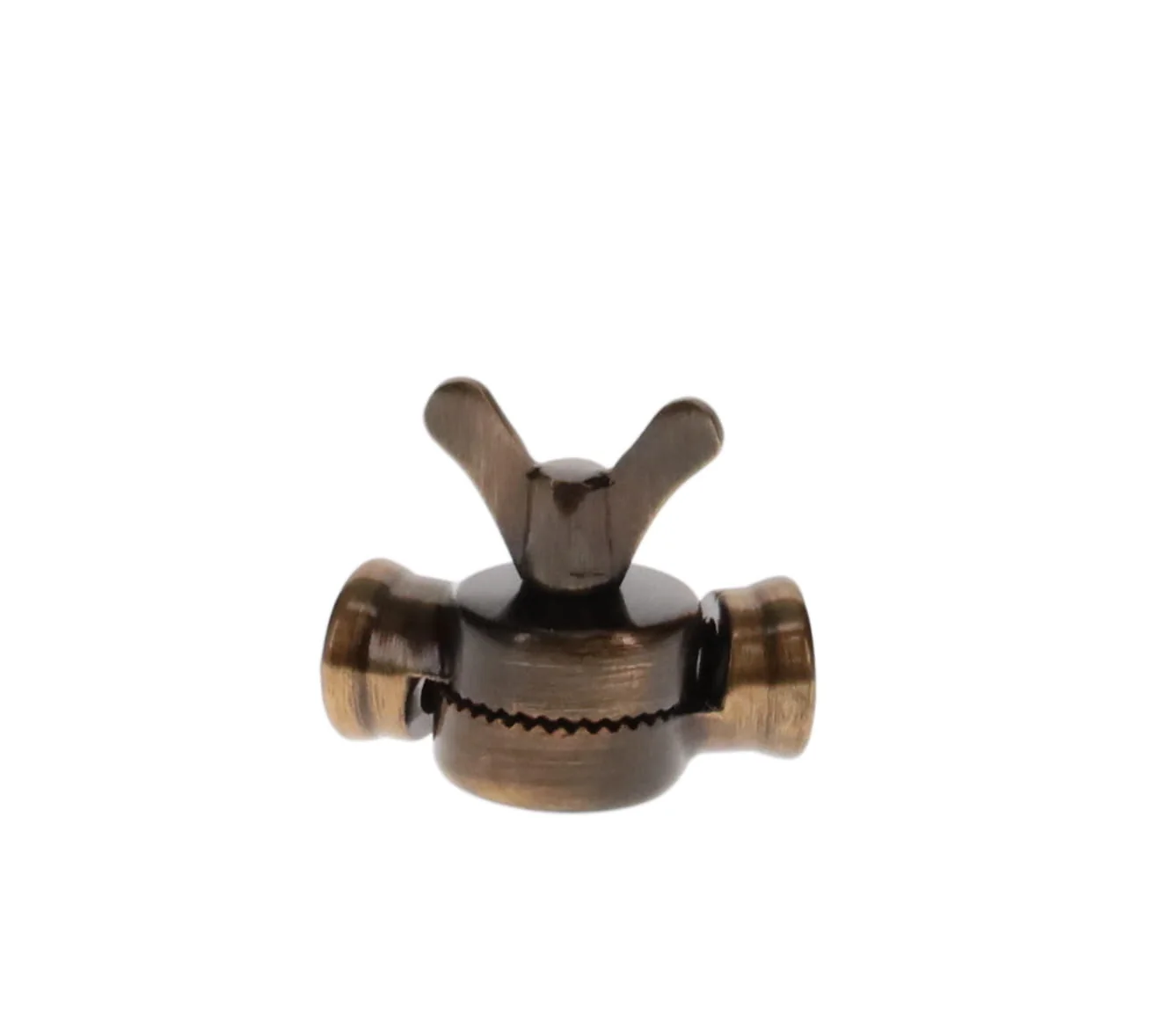 45mm Tall Lamp Swivel with Teeth & Butterfly Pin, Female 1/8 IPS, Antique Bronze (20530B) - Image 4