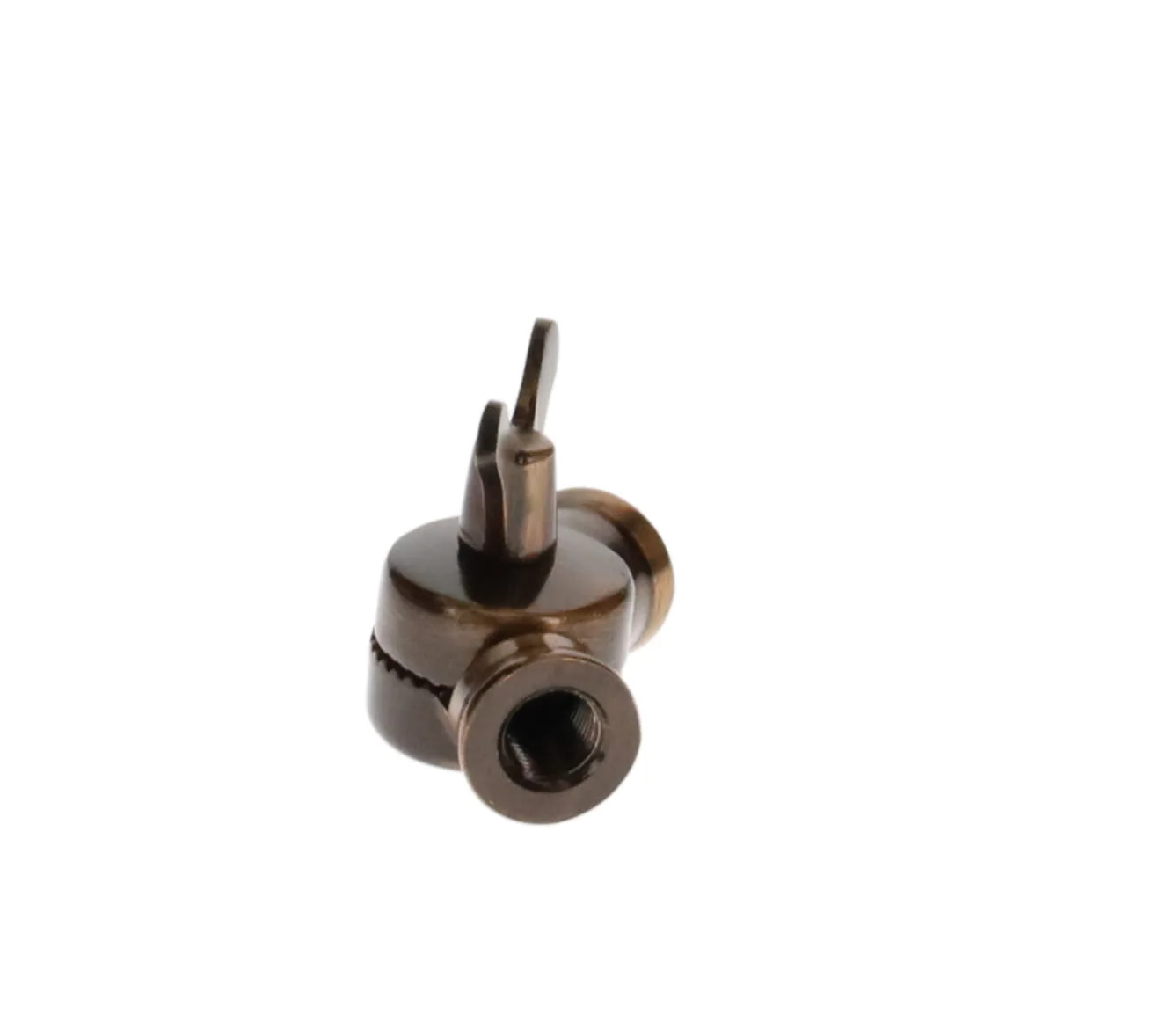 45mm Tall Lamp Swivel with Teeth & Butterfly Pin, Female 1/8 IPS, Antique Bronze (20530B) - Image 5