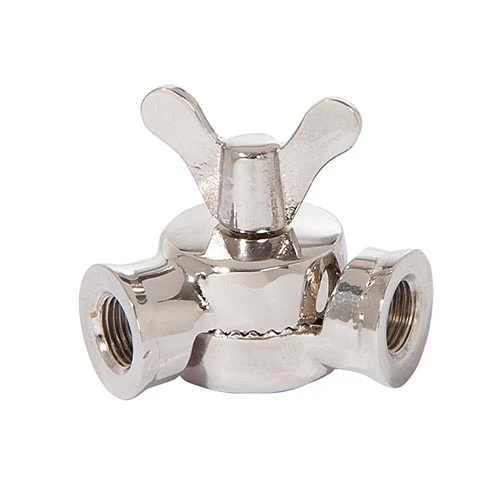 45mm Tall Lamp Swivel with Teeth & Butterfly Pin, Female 1/8 IPS, Nickel Plated (20530N)