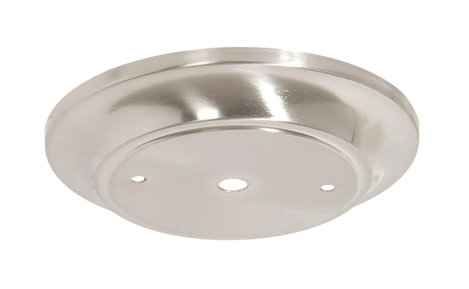 5-1/2" Dia. Satin Nickel Finish Steel Ceiling Canopy, 1/8IP Slip (11438SN)