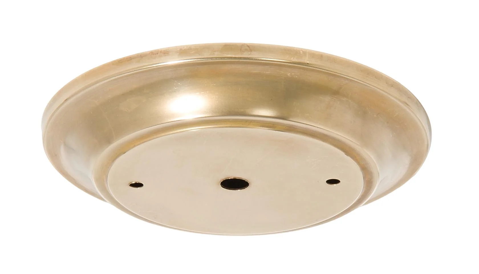 5-1/2" Dia. Unfinished Brass Ceiling Canopy, 1/8IP Slip (11438U)