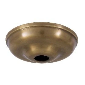 5-1/2 Inch Antique Brass Round Canopy, Choice of Kit or Canopy only (10803A)