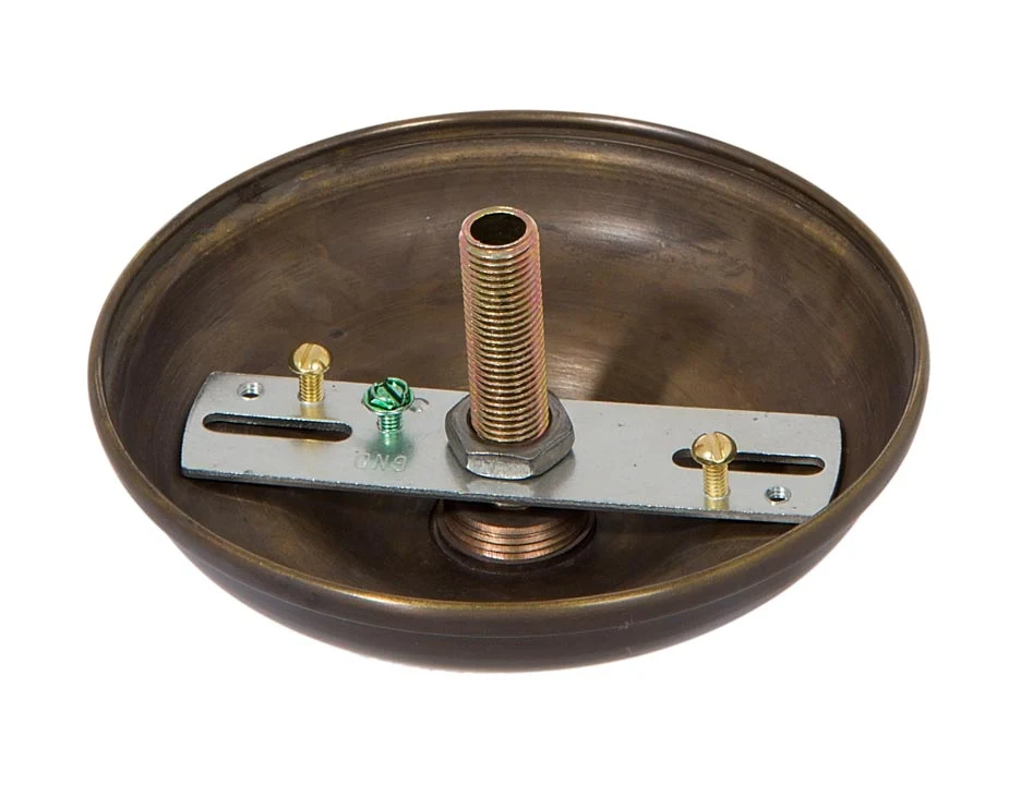 5-1/2 Inch Antique Bronze Round Canopy (10803B) - Image 2