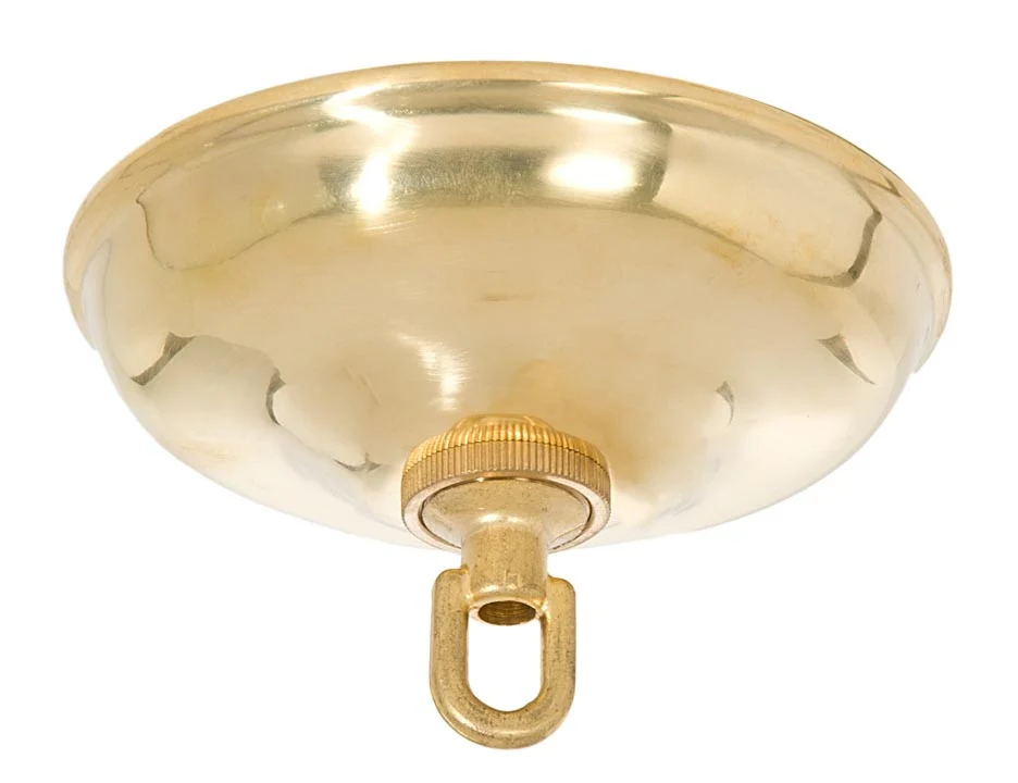 5-1/2" Diam Solid Brass Round Canopy Only or Kit (10803U)