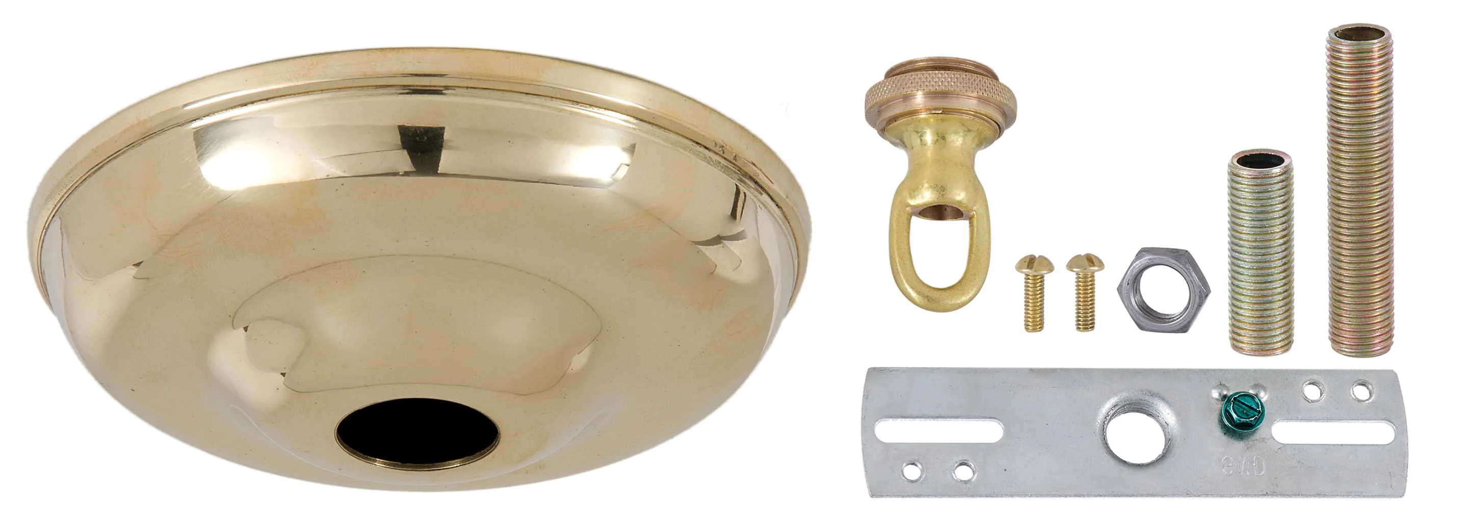 5-1/2" Diam Solid Brass Round Canopy Only or Kit (10803U) - Image 3