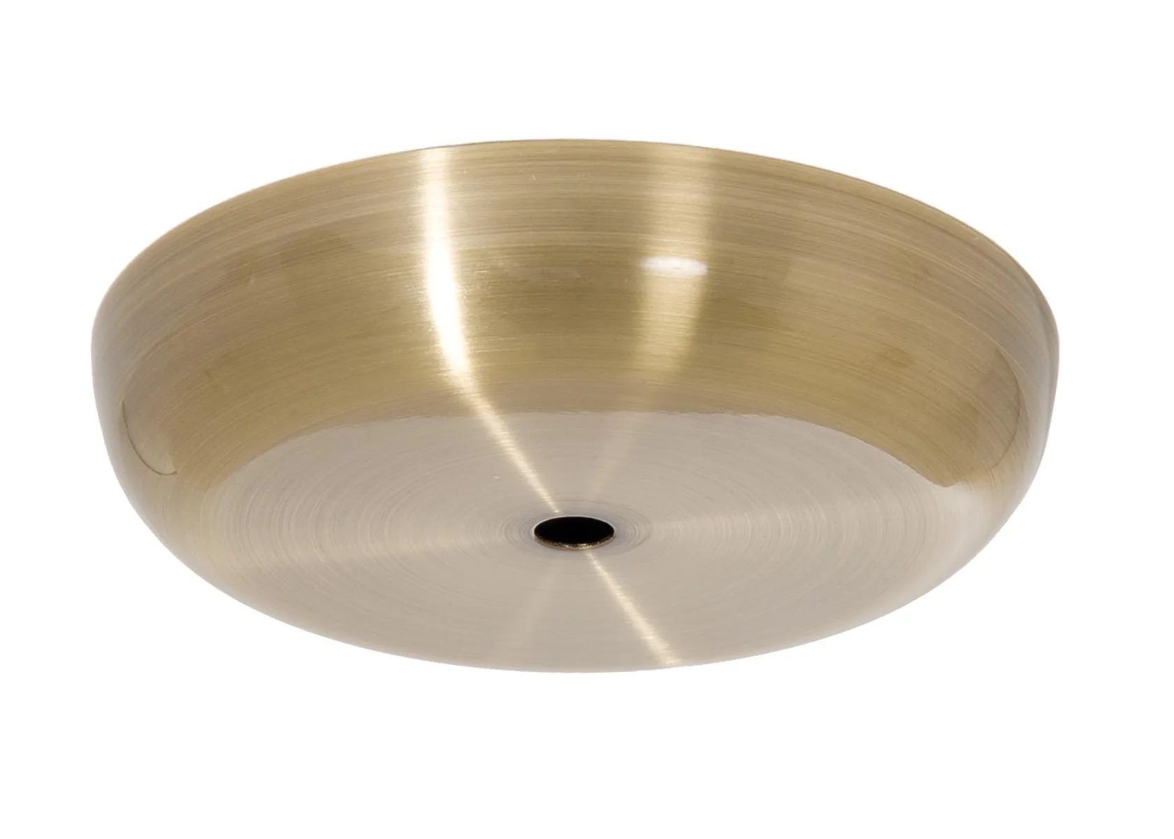5-1/8 Inch Diameter Antique Brass Finish Steel Ceiling Canopy, 1/8IP Slip (11811A)