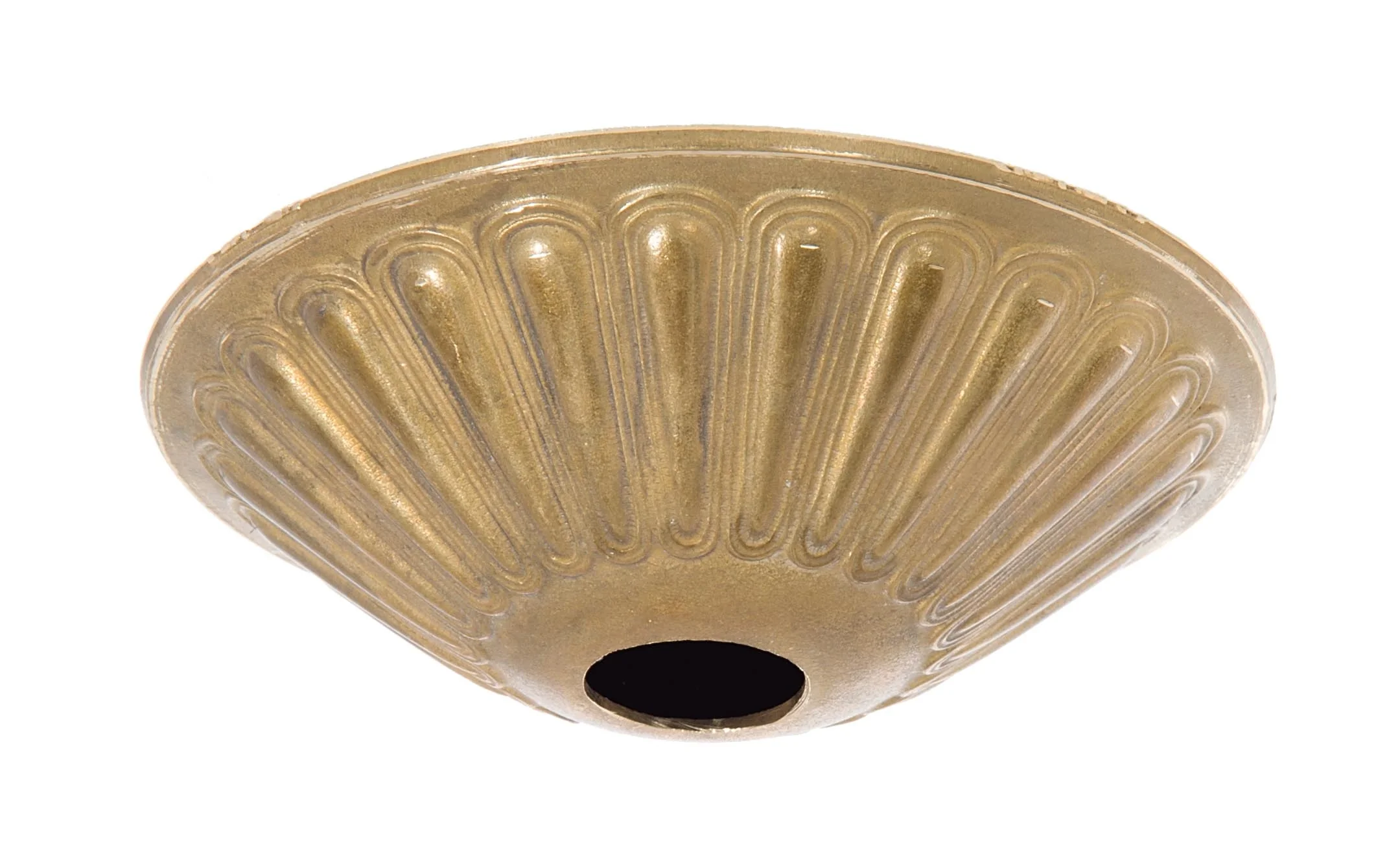 5-1/2 Inch Diameter Decorative Unfinished Brass Die Cast Canopy (11726UH)