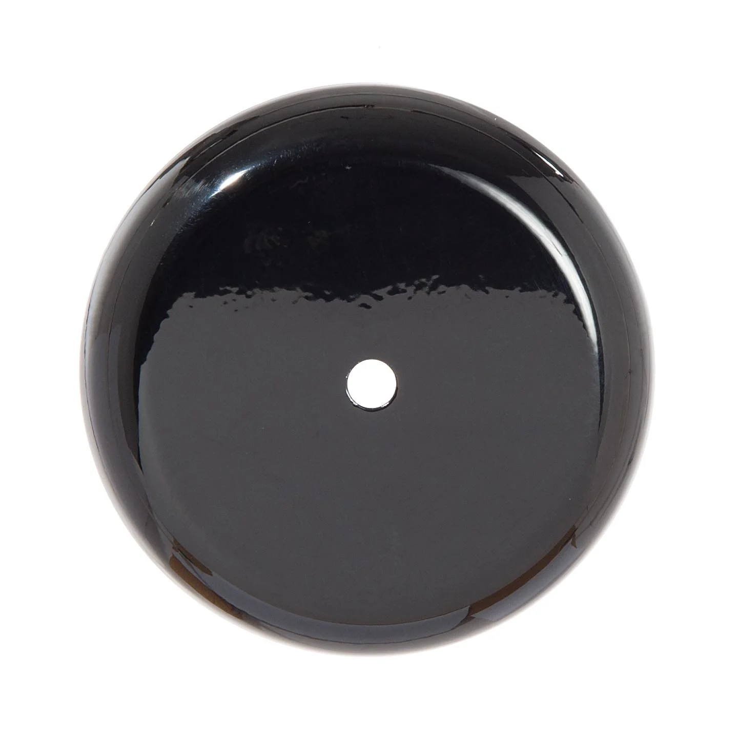 5-1/8 Inch Diameter Glossy Black Finish Steel Ceiling Canopy, 1/8IP Slip (11811B) - Image 2