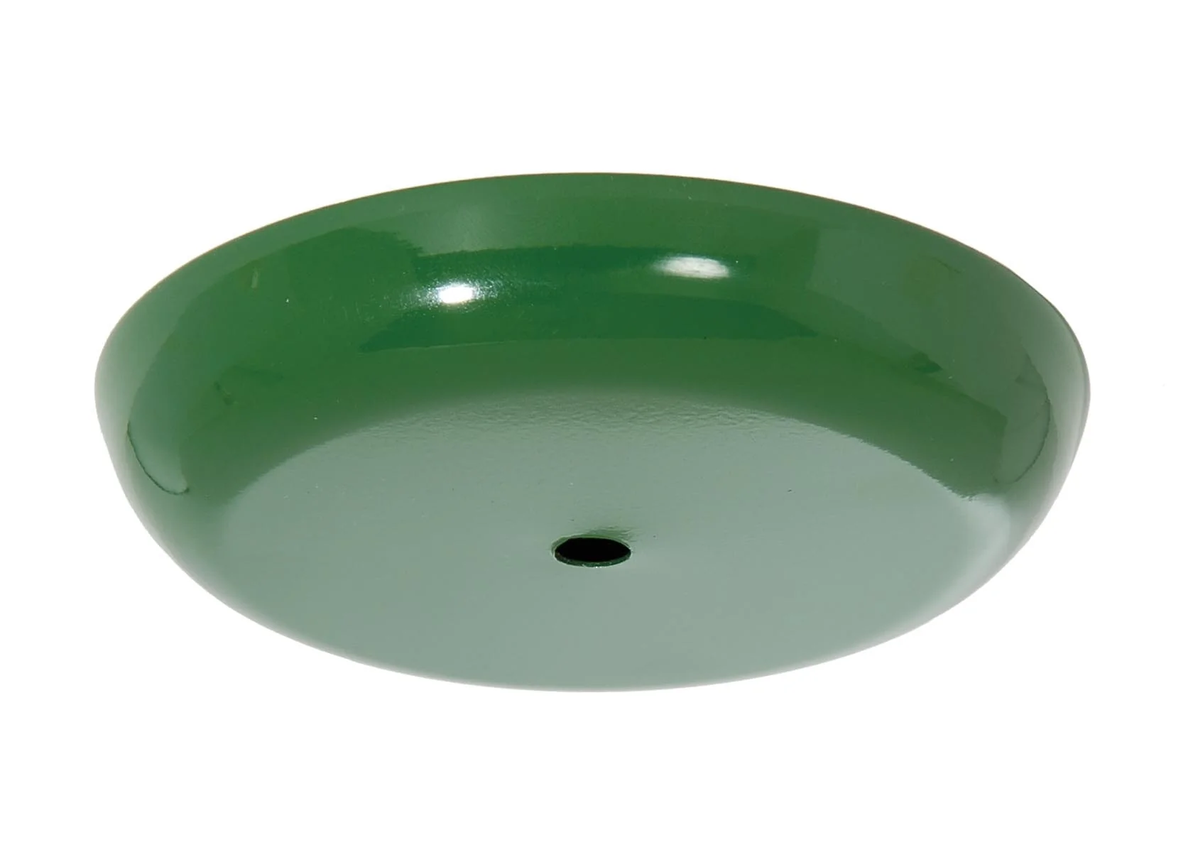 5-1/8 Inch Diameter Glossy Green Finish Steel Ceiling Canopy, 1/8IP Slip (11811G)