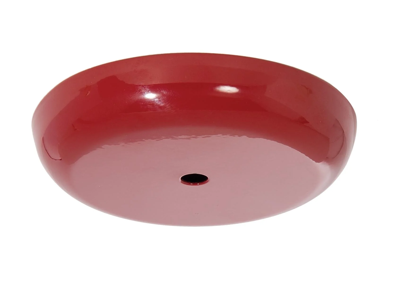 5-1/8 Inch Diameter Glossy Red Finish Steel Ceiling Canopy, 1/8IP Slip (11811R)