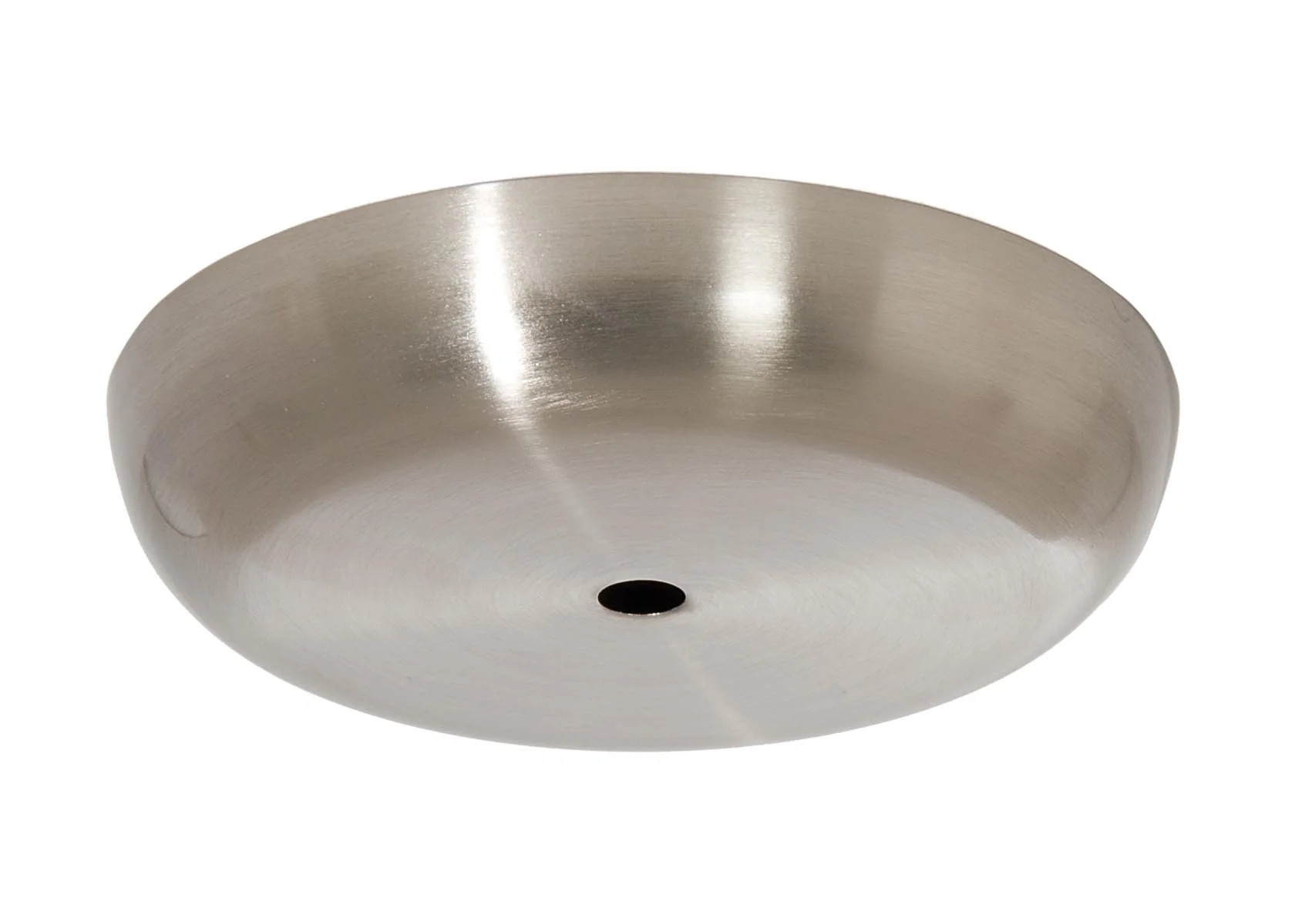5-1/8 Inch Diameter Satin Nickel Finish Steel Ceiling Canopy, 1/8IP Slip (11811SN)