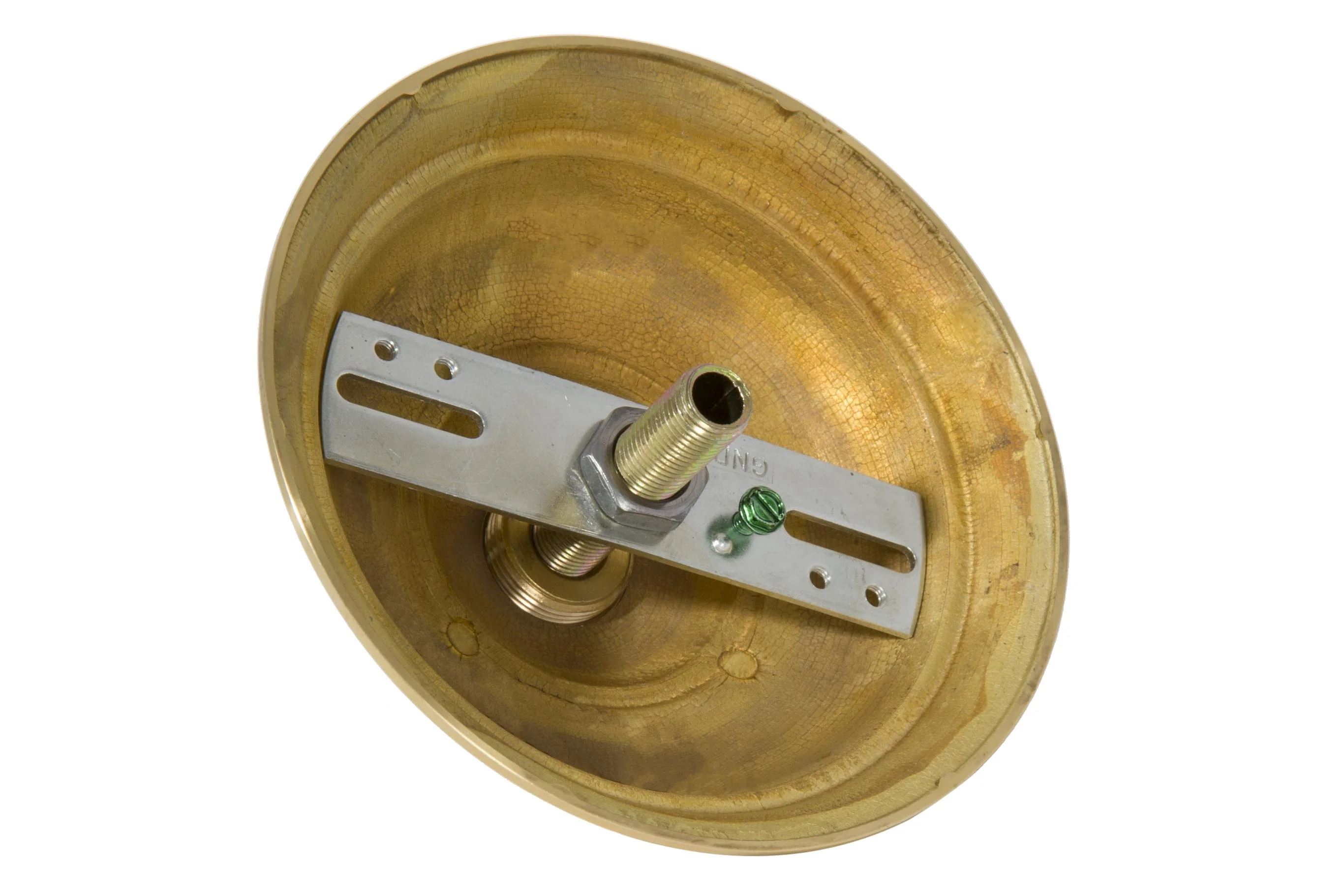 5-1/2 Inch Diameter Unfinished Brass Die Cast Canopy with Hardware Kit (11722UHK) - Image 3