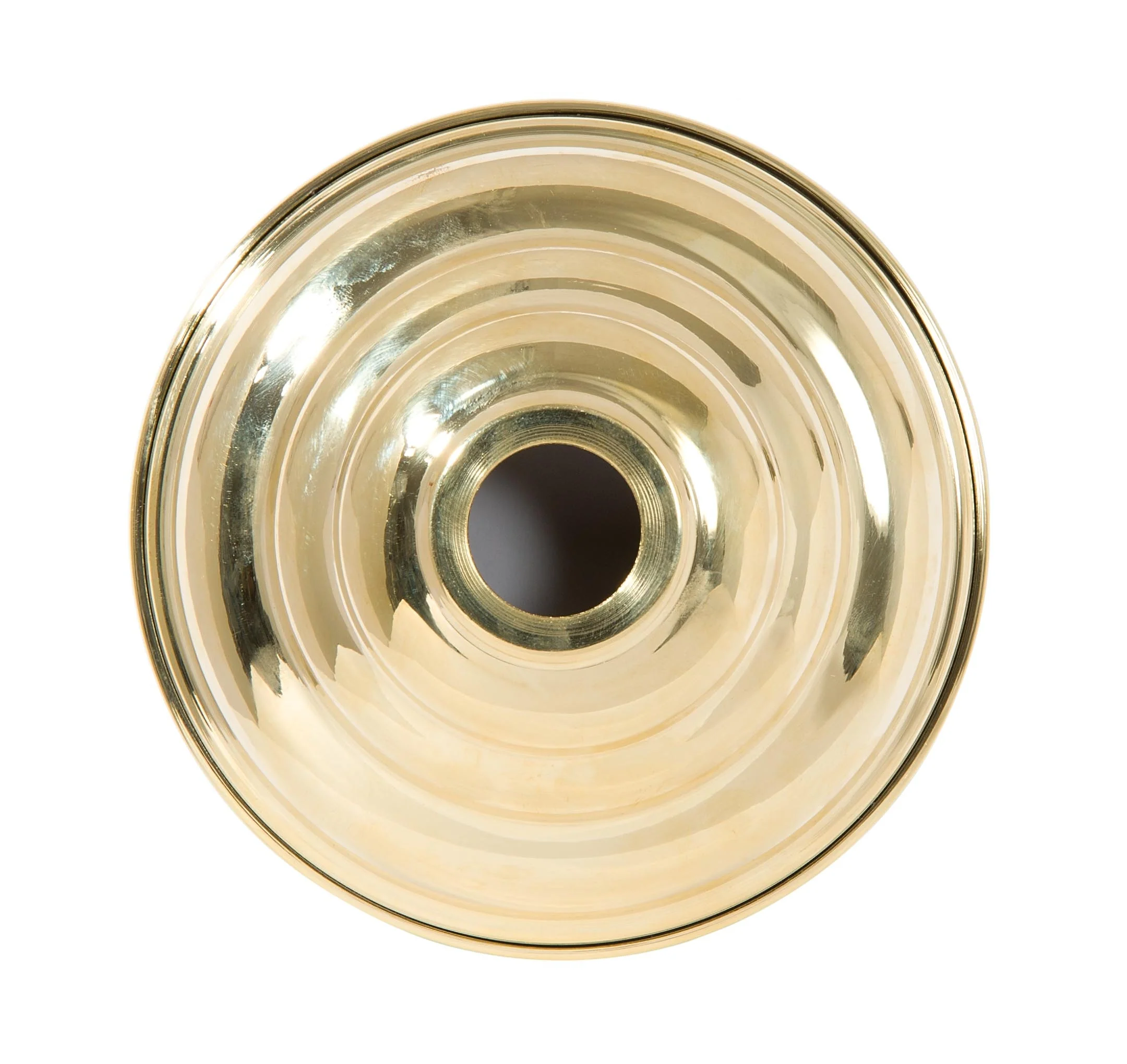 5-1/2 Inch Diameter Unfinished Spun Brass Beehive Canopy (11431U) - Image 2