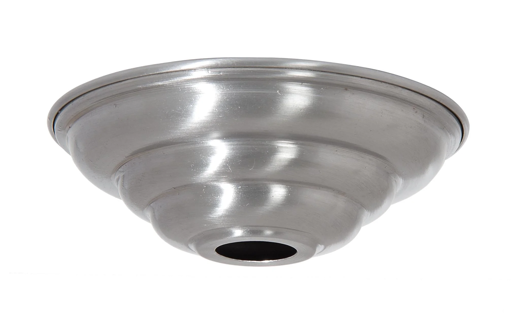 5-1/2 Inch Diameter Unfinished Steel Beehive Shape Lamp Canopy (11431S)