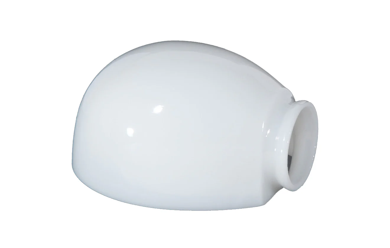 5-1/2 inch long Mid-Century Modern Bathroom Fixture Shade, 2-1/4 inch lip fitter (08418)