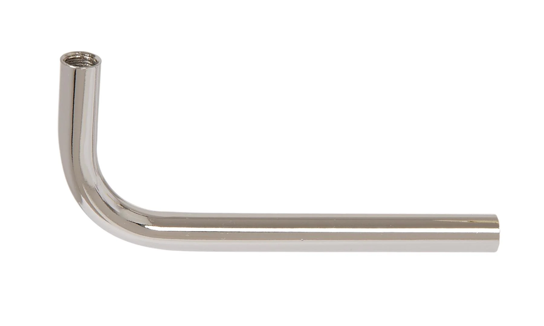 5-1/2 Inch Long Steel Nickel Plated Bent Lamp Arm, Tap 1/8F (12101N)