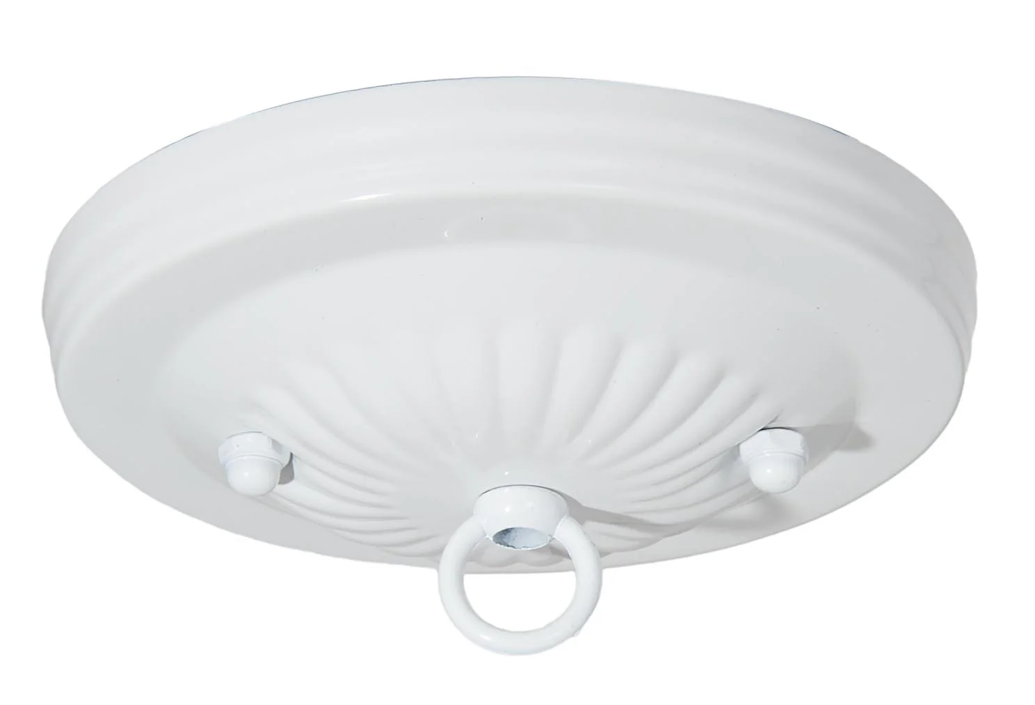 5-1/4" Dia. White Gloss Steel Canopy Kit (10801w)
