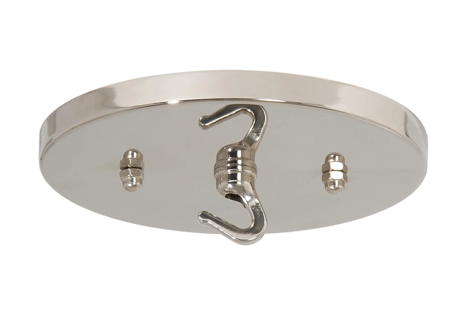 5-1/4 Inch Diameter Polished Nickel Finish Steel Canopy, 1/8 IP Slip (11783NH)